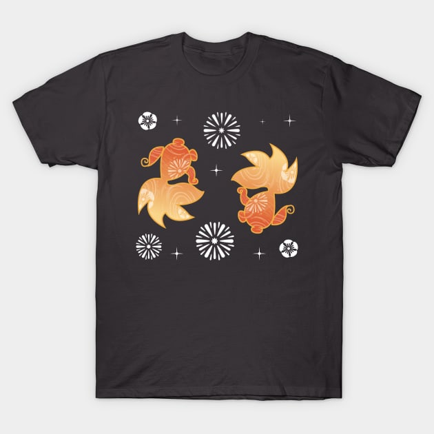 Yoimiya gold fish design T-Shirt by Petites Choses
